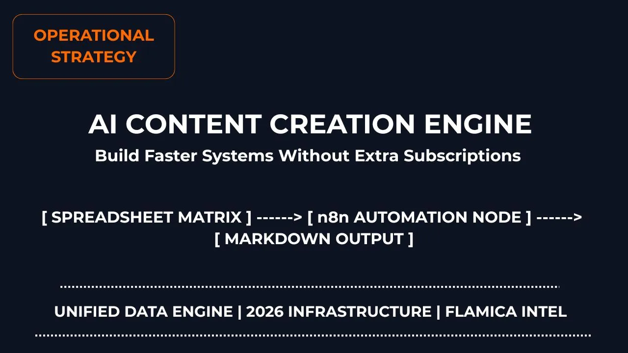 AI content creation at scale: automating production inside a central Google Sheets content workflow without monthly software fees
