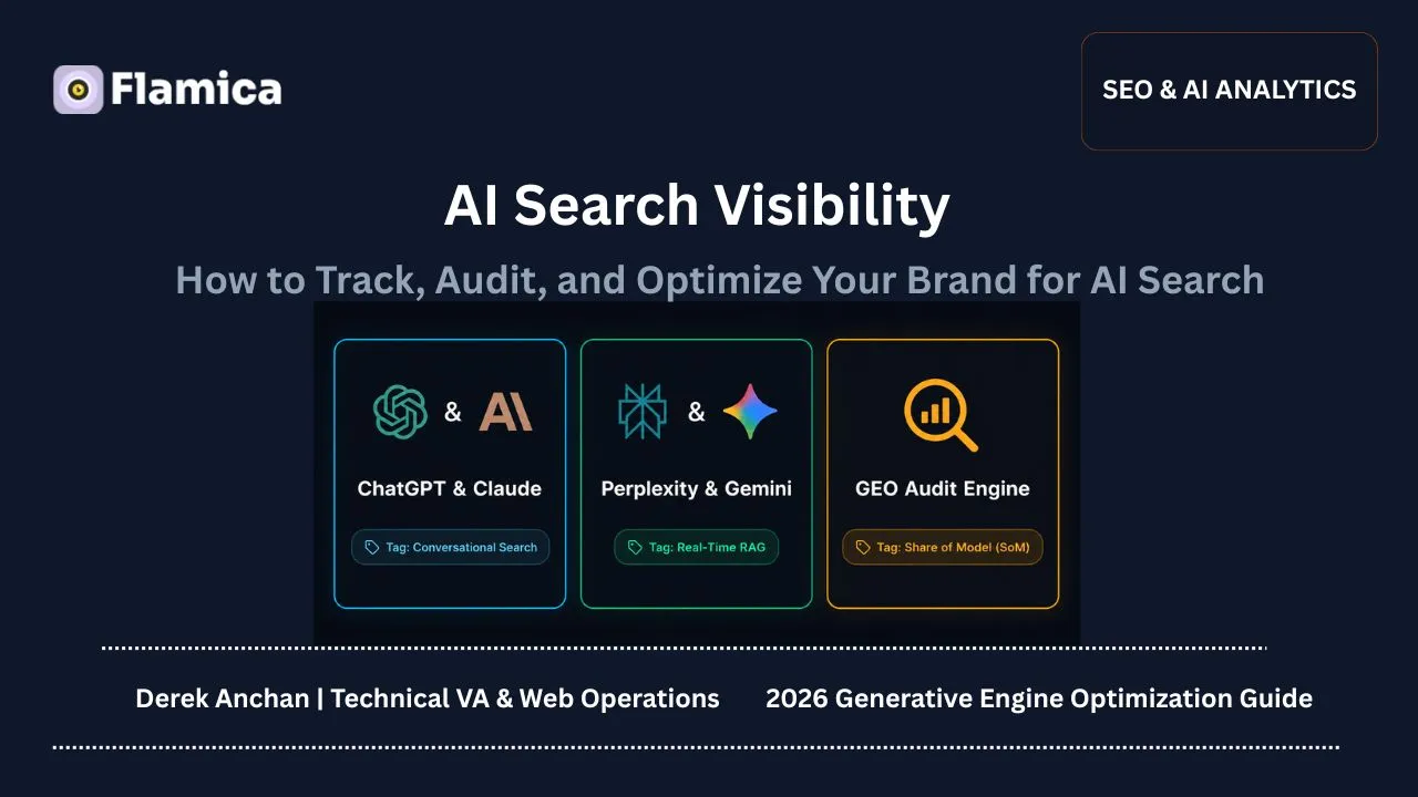 AI search visibility audit dashboard showing brand recommendations, citation scores, and LLM web crawler access