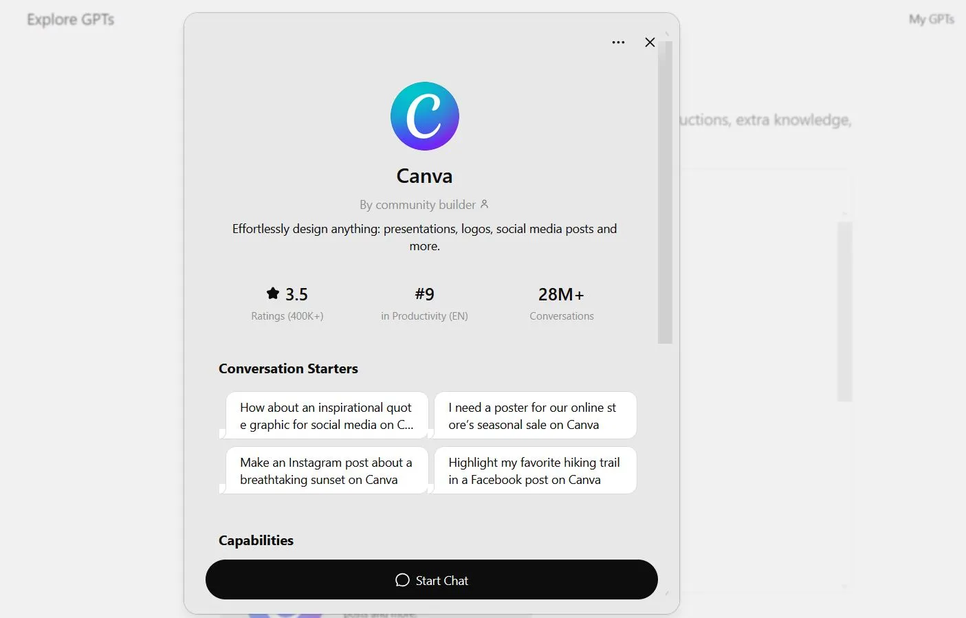 Canva Inside ChatGPT App Integration