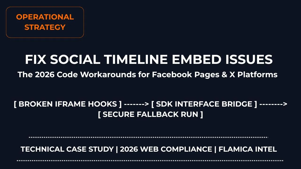How to Fix Broken Facebook Page and X Twitter Timeline Embed Issues